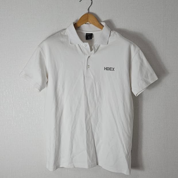 에이치덱스 HDEX 하덱스 카라티 반팔 폴로 화이트 XL 짐웨어 헬스