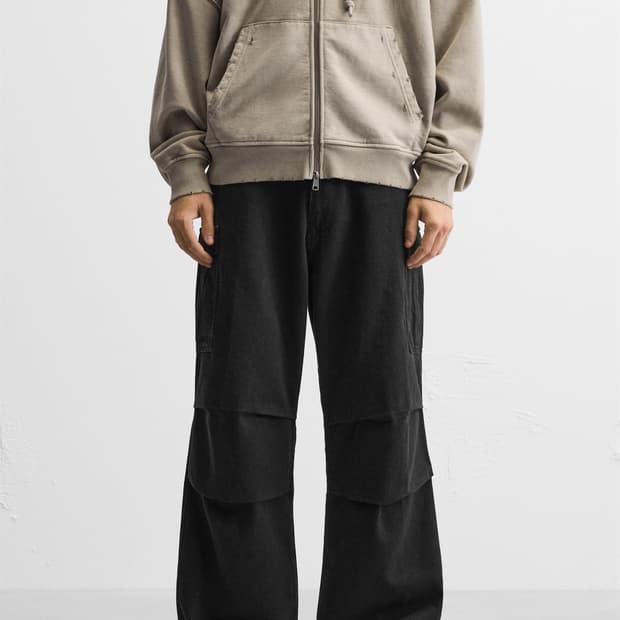 [30] 자라 와이드핏 데님 카고 팬츠