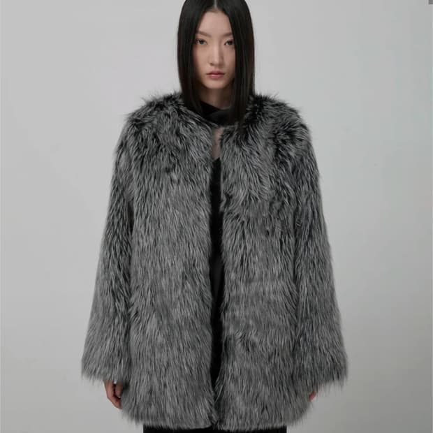 플레어업 퍼자켓 차콜 2