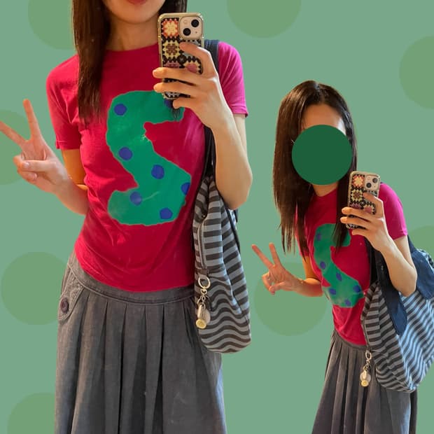 SOU SOU x le coq sportif 도쿄걸 땡땡이 티셔츠