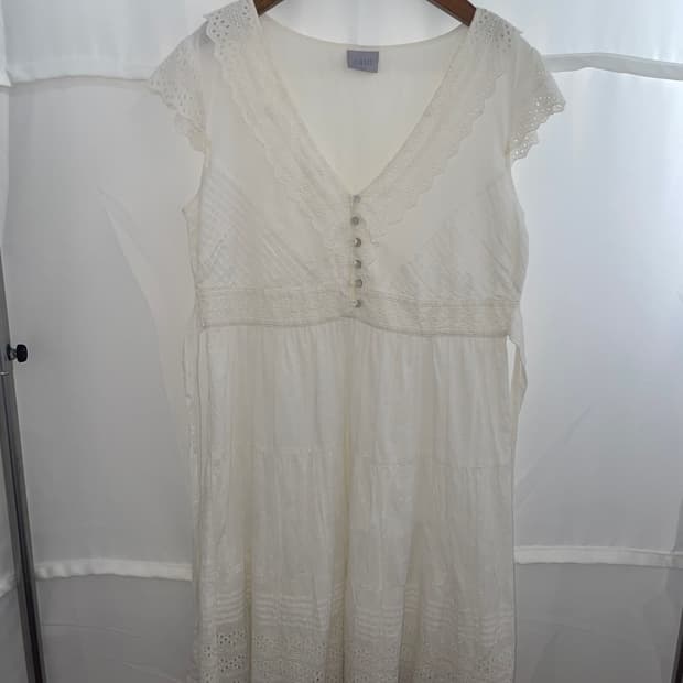 자수 원피스 버튼 일본 빈티지 