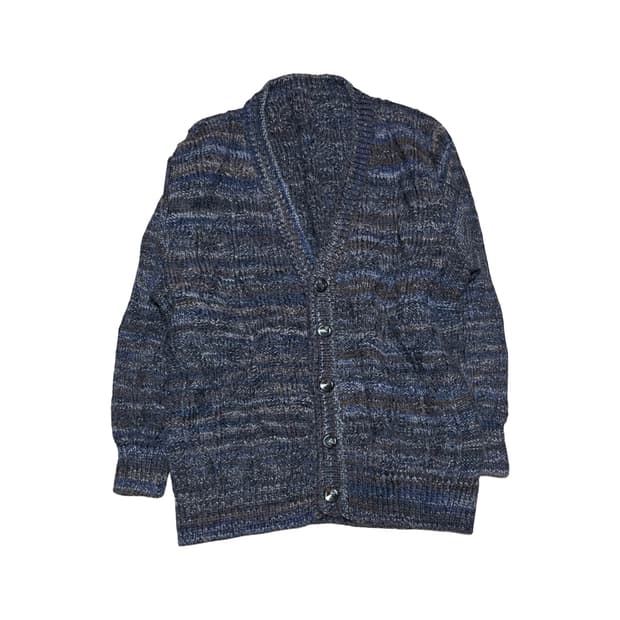 vintage striped knit cardigan