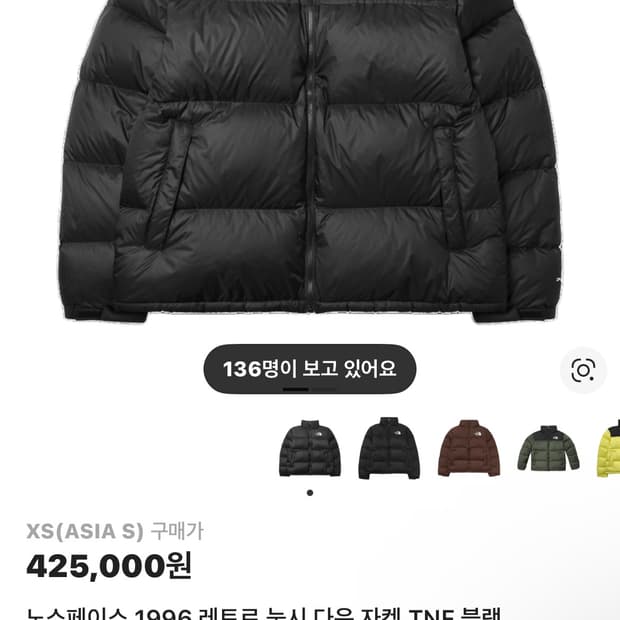 노스페이스 눕시 해외판 700패딩