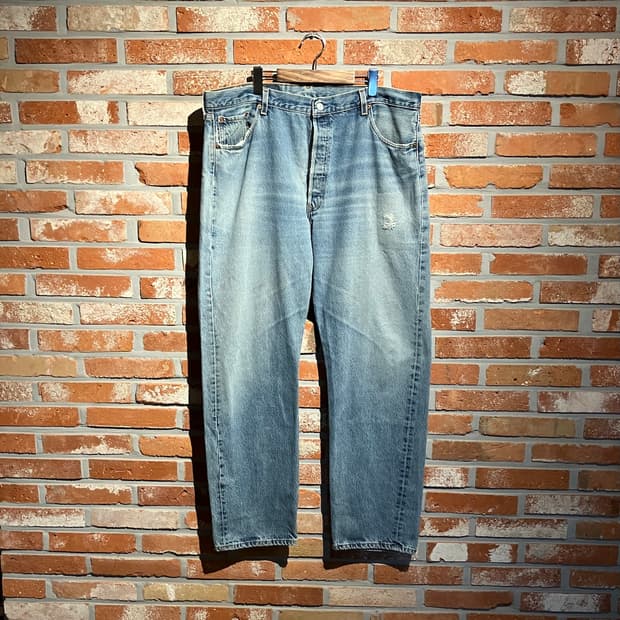 90s USA 빈티지 리바이스 501 데님 팬츠 빅사이즈