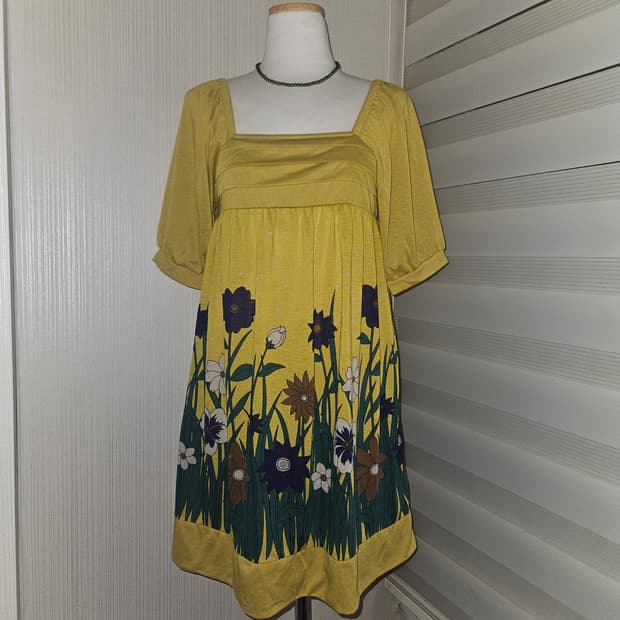 colza 빈티지 플라워가든 원피스