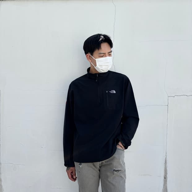 105)노스페이스 서밋시리즈 하프집업 기능성 롱슬리브