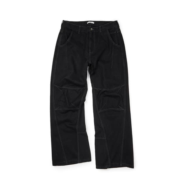 Curved Panel Denim pants