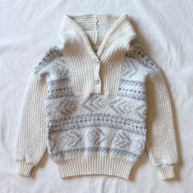 [44-55] 80s 아이슬란드 Hilda Ltd. 후드 니트 스웨터