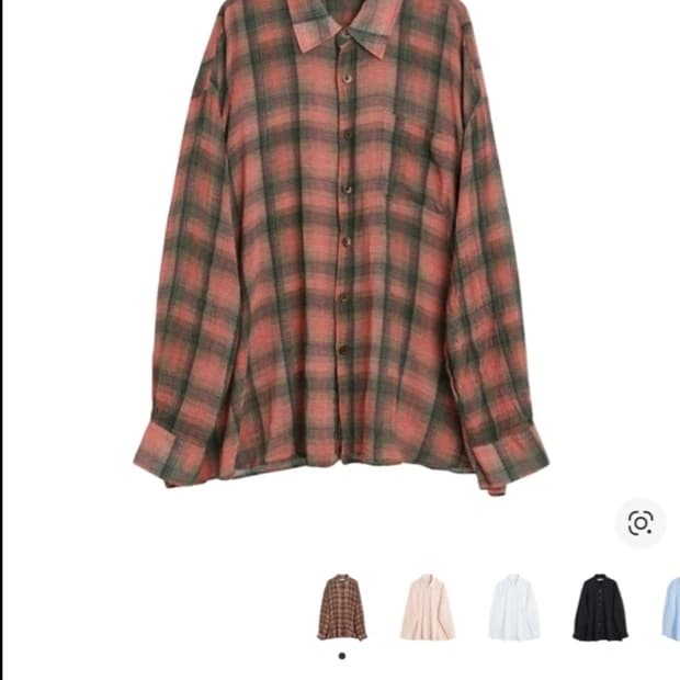 46)아워레가시 보로우드 셔츠 빅 럼버체크 프린트