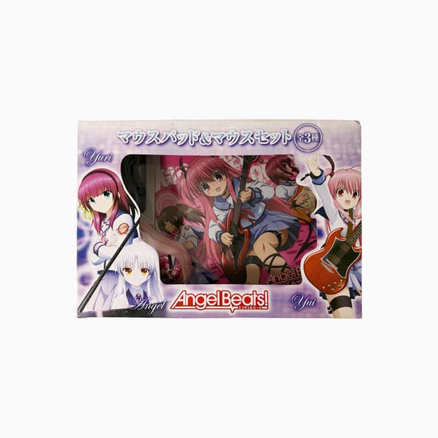 Angel Beats! 유이 마우스 패드&마우스 세트