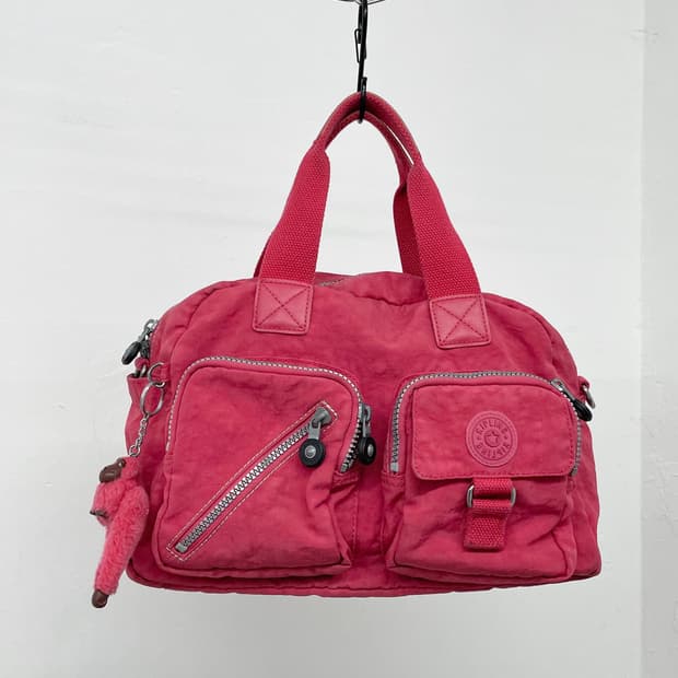 y2k 핑크 키플링 포켓백 