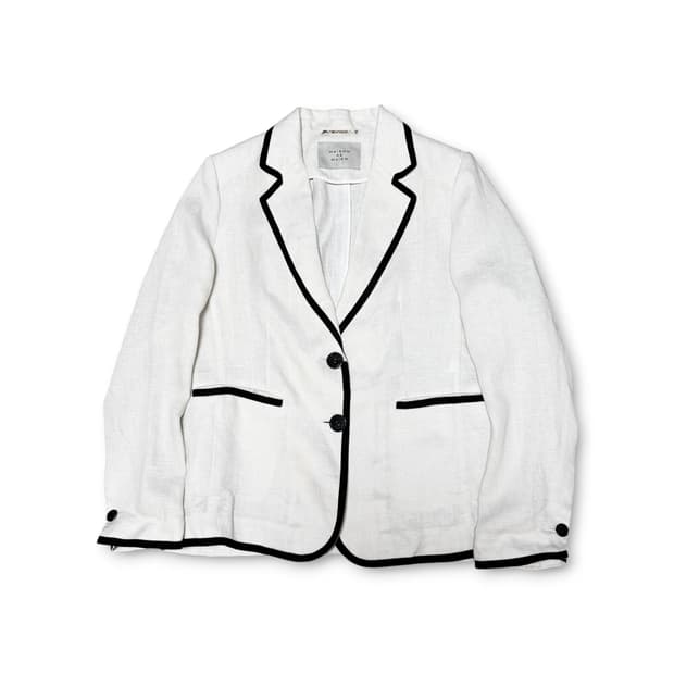 MAISON DE MAIER 아이보리 컬러 린넨 자켓