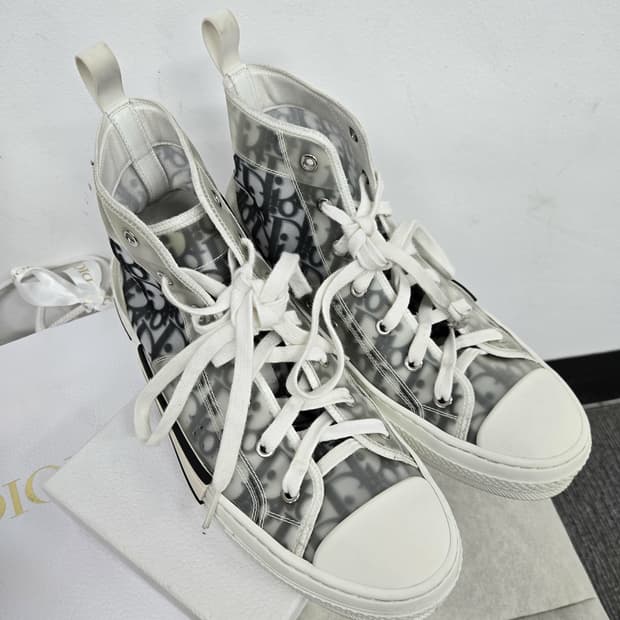 [보증서 정품]디올 오블리크 하이탑 스니커즈