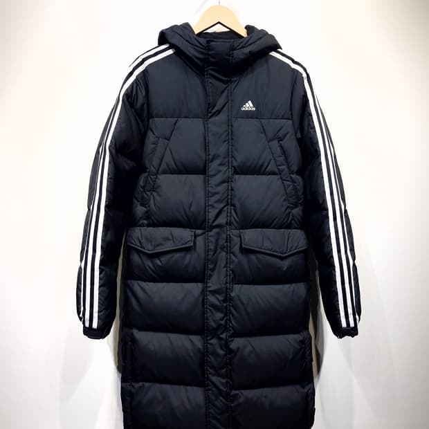 ADIDAS 아디다스 사이드라인 덕다운 롱패딩