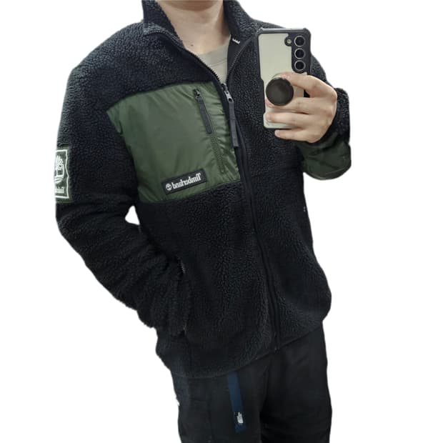 팀버랜드 포켓 뽀글이 플리스 후리스 자켓 M 95-100