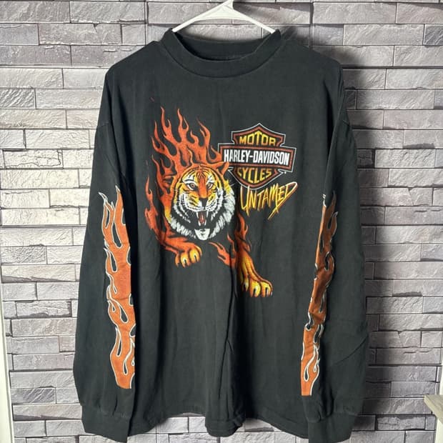 Rare 빈티지 할리데이비슨 롱슬리브  XL 