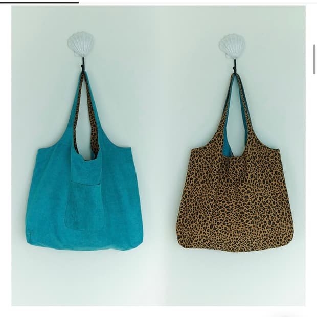 레오파드 양면 숄더백