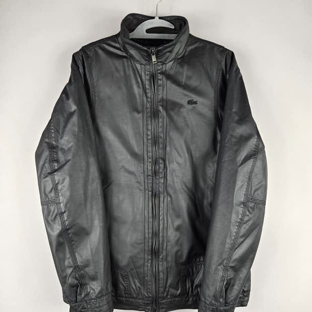 [무료배송]라코스테 48 남성 내피 포함 가죽 느낌 집업 자켓