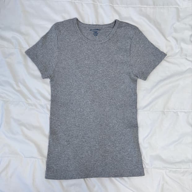 Brandy Melville Grey Cotton Tee