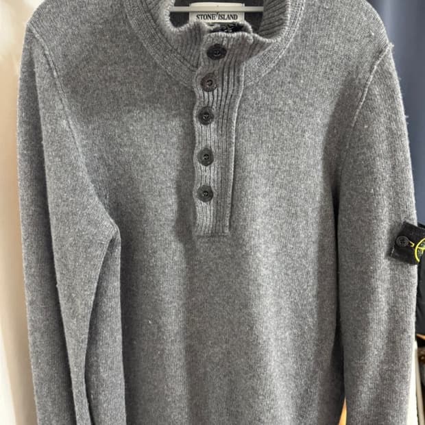 스톤아일랜드 반집업 니트 M