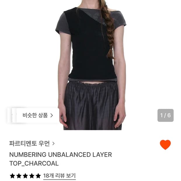 파르티멘토 우먼 넘머링 레이어드 티