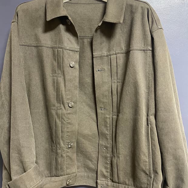 유스 데님자켓 카키 S