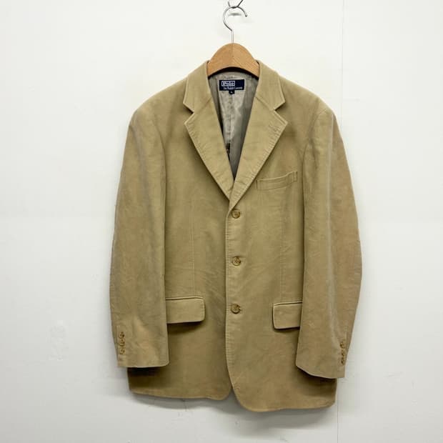 빈티지 폴로 랄프로렌 베이지 코튼 레이저