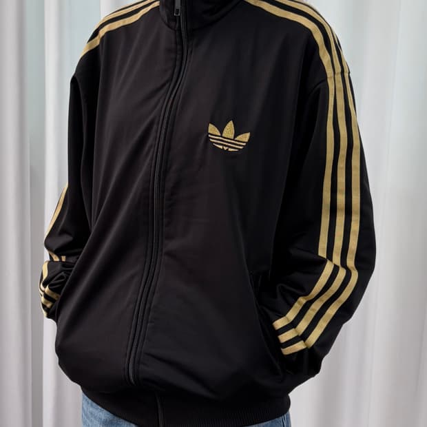[M-L]아디다스 구형 파이어버드 검골 골드 트랙탑 져지