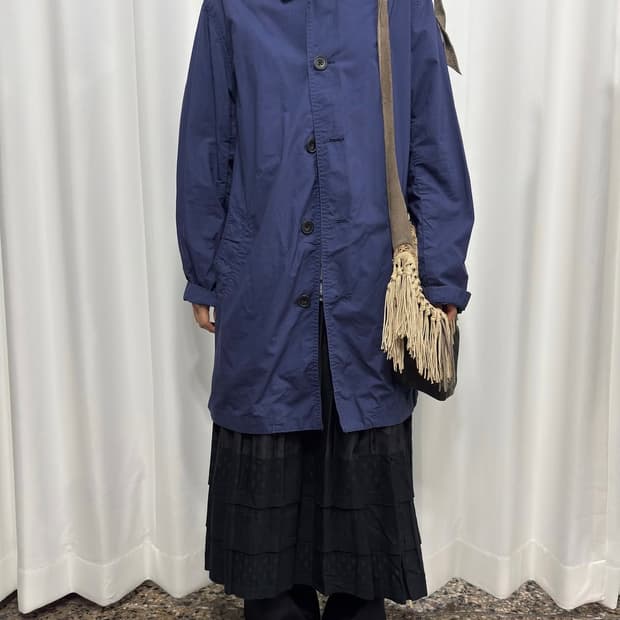 블루 버튼 자켓