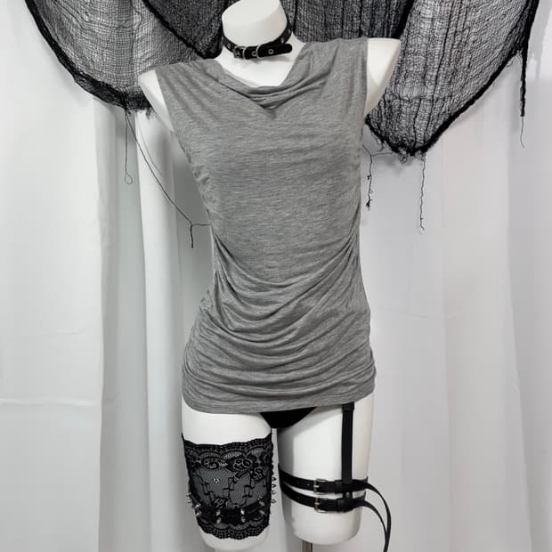 gray sleeveless