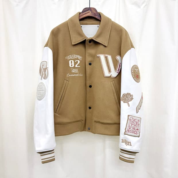 우영미 22FW 바시티 자켓 베이지