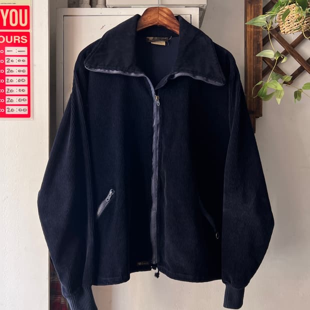 [L]80's Made in Canada 네이비 코듀로이 스포츠 자켓