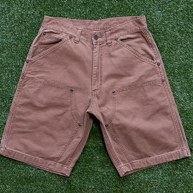 빈티지 칼하트 더블니 버뮤다 팬츠