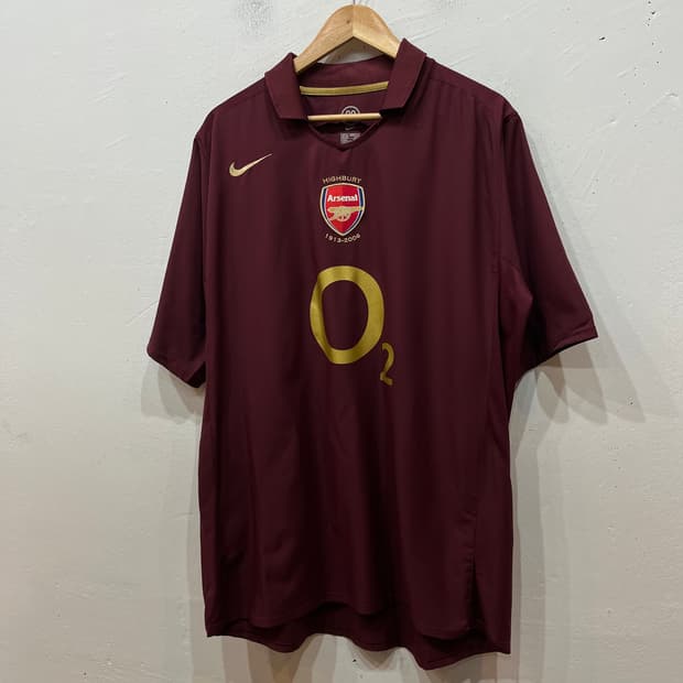나이키 아스날 05 06 하이버리 유니폼 져지 XL