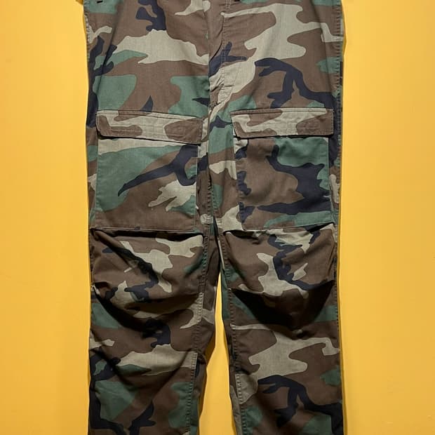 80s [38] 우드랜드 카모 MOPP 군납 카고 팬츠 US ARMY