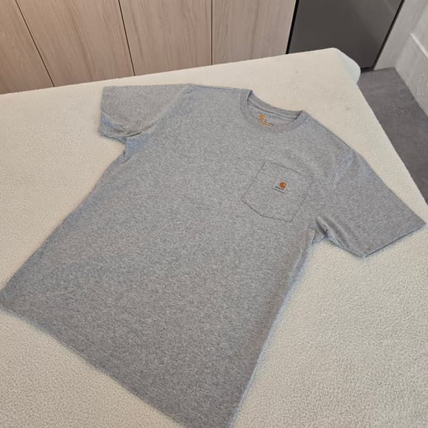 칼하트 포켓 반팔티 그레이 S