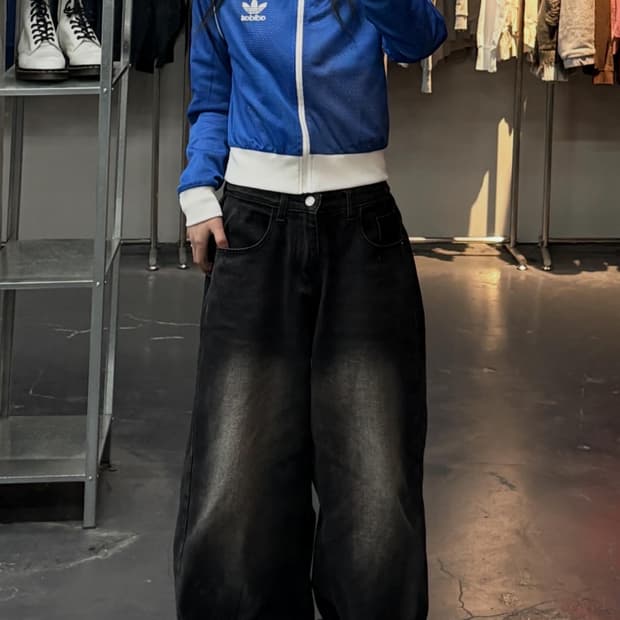 아디다스 00s 리버시블 매쉬 흰파 후드져지 A3629