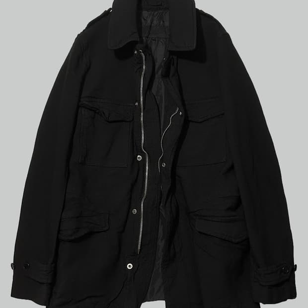 꼼데가르송 옴므 축융 폴리 밀리터리 자켓