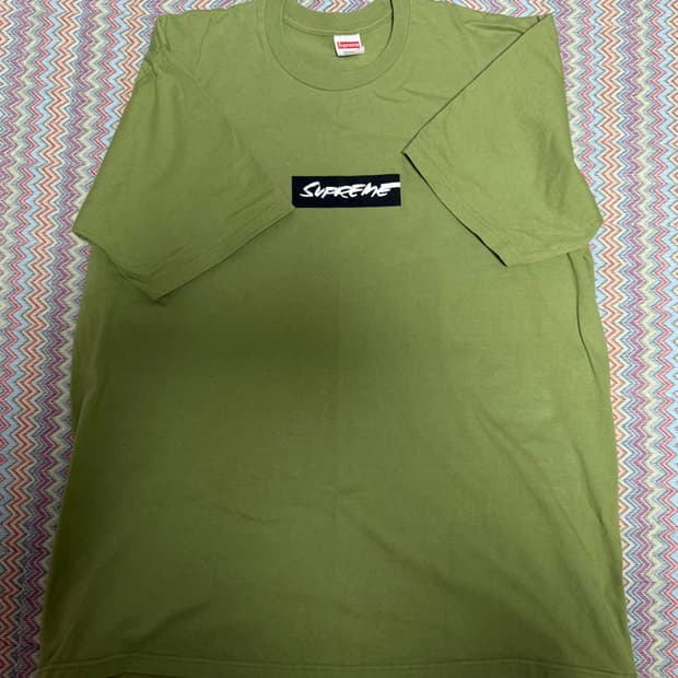 (XL) 슈프림 퓨추라 박스로고 티셔츠 모스 - 24SS