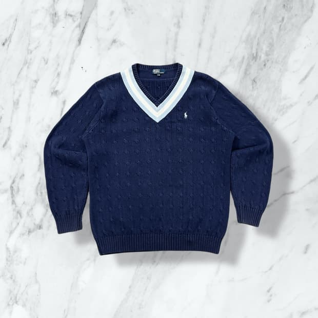 폴로 랄프로렌 케이블 크리켓 니트 