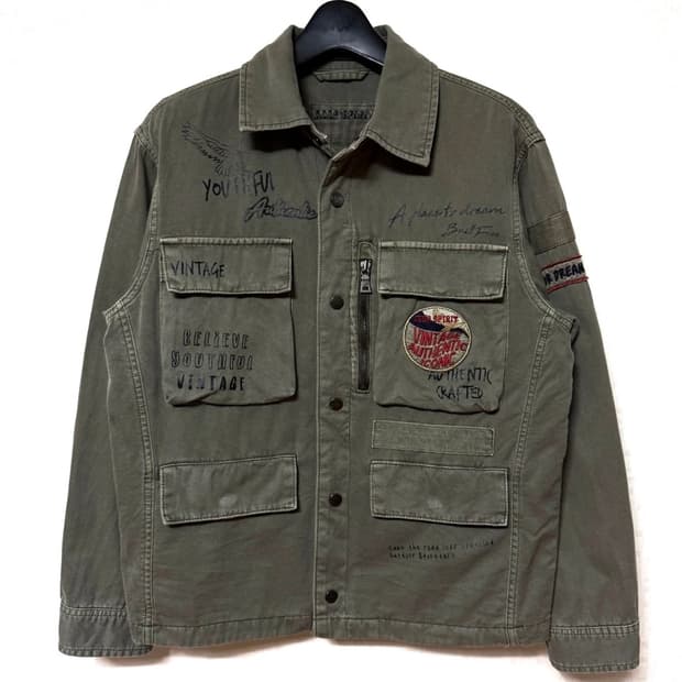 ✨지프 사파리 카키 야상 자켓✨