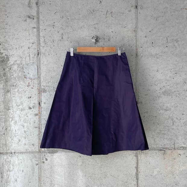 Jilsander Navy 질샌더네이비 슬릿 스커트