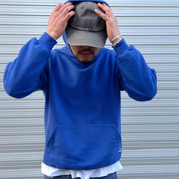90s Russell Blue Hoodie(USA Made)