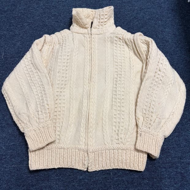 태피스트리 아일랜드 리미티드 울 니트 집업