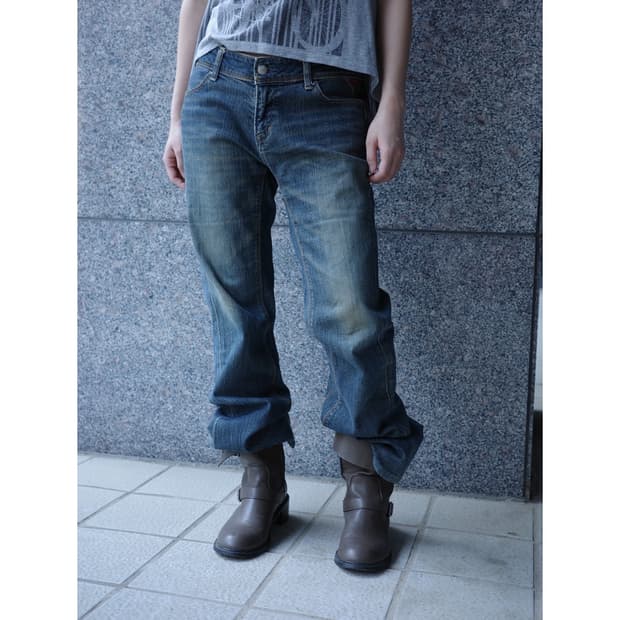 빈티지 로우라이즈 플레어핏 데님 팬츠