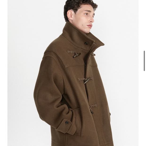 브라운야드 하프 더플코트 브라운 4