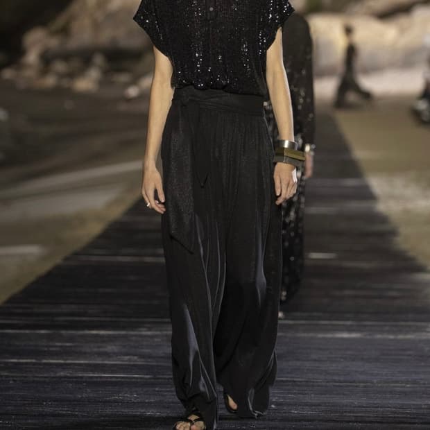 생로랑 20SS 시퀸 스팽글셔츠