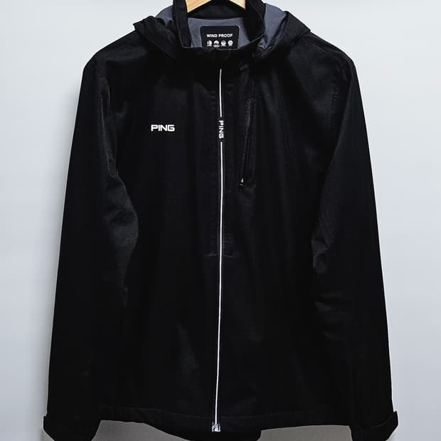 PING 핑 골프 바람막이 후드 블랙 자켓 100