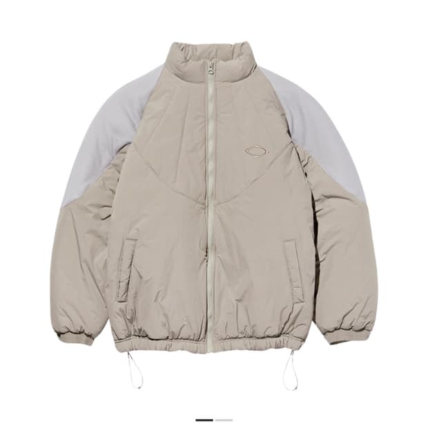 [L] 미스치프 롬버스 팀 다운 자켓 베이지