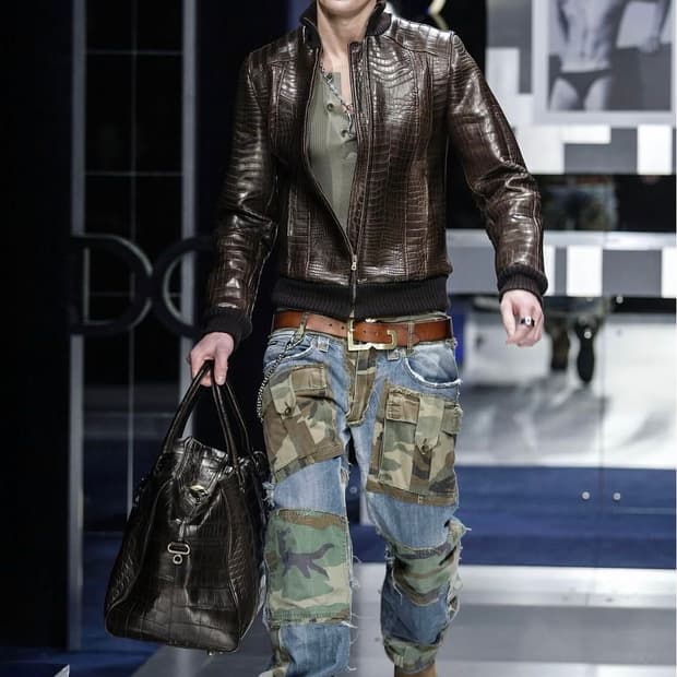 05FW 돌체앤가바나 하이브리드 카고 데님진